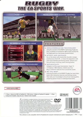 Rugby 2005 box cover back